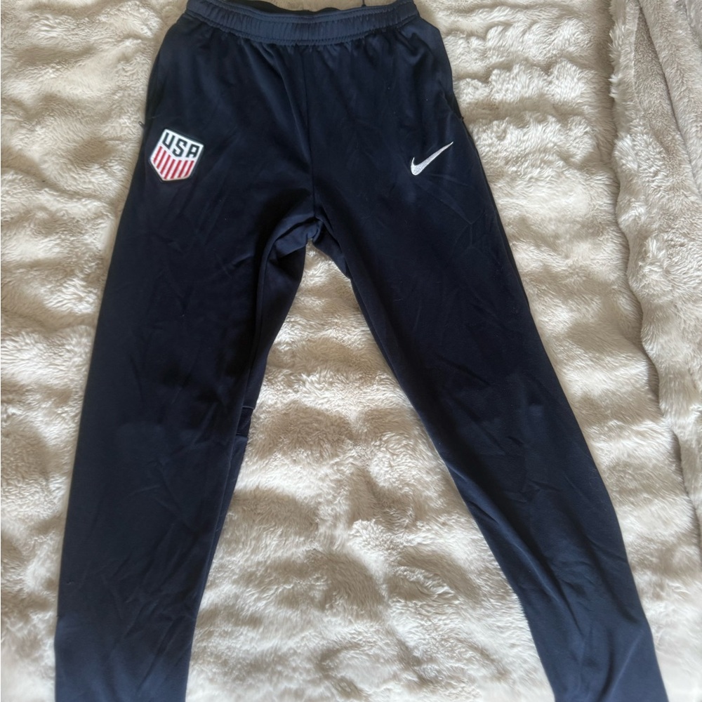 Nike Kids Navy Joggers with USA Logo